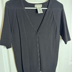 Black Button-Up Cardigan